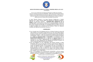 RESOLUCIÓN SINDICAL SINDICATO GREMIAL UNASEMIGC-MRE No. 001-2025